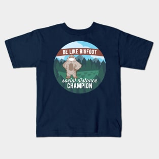 Social Distance Bigfoot Kids T-Shirt